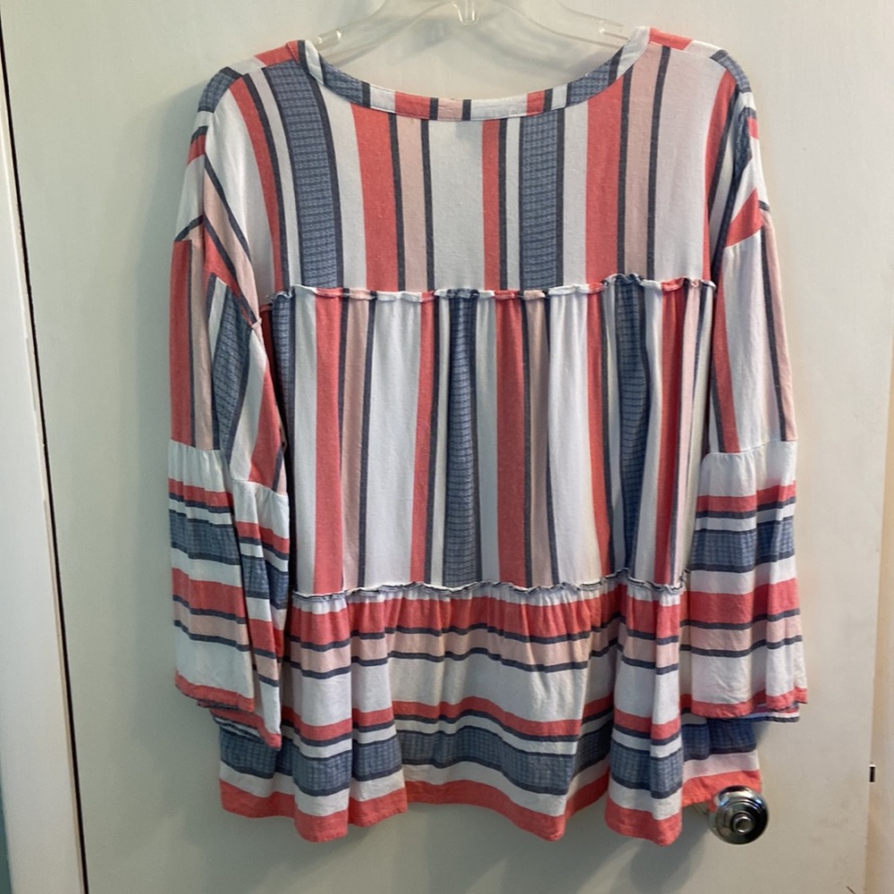 A.n.a. Three Quarter Sleeve Ruffle Top - Picture 5 of 5
